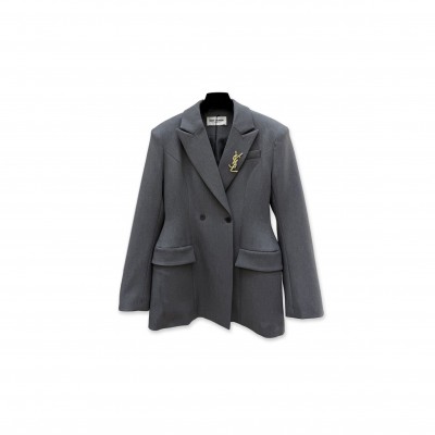 YSL DOUBLE-BREASTED TAILORED SUIT